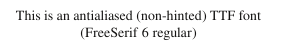 This one hurts my eyes! antialiased fonts
